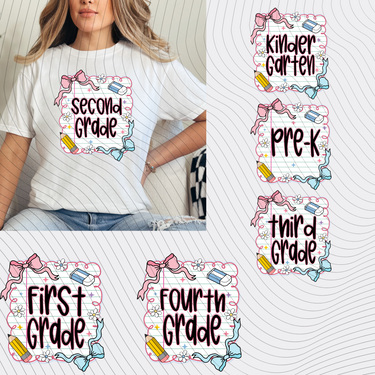 Cute Grade Level T-Shirt *Back to School Sale*